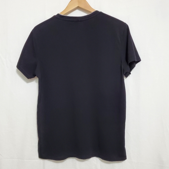 Fried Denim Graphic Embossed V-Neck T-Shirt - Picture 4 of 6